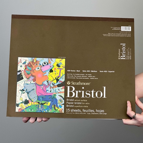 Strathmore BRISTOL PAD 14X17inch, 15 pgs, Vellum Surface